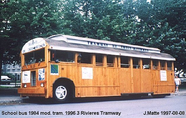 BUS/AUTOBUS: Blue Bird All Canadian 1996 Trois Rivieres Tramway