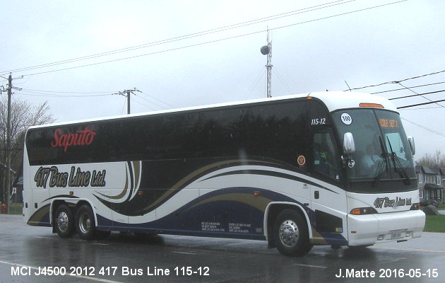 BUS/AUTOBUS: MCI J4500 2012 417 Bus Line