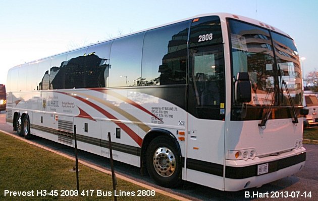 BUS/AUTOBUS: Prevost X3-45 2008 417 Bus Line