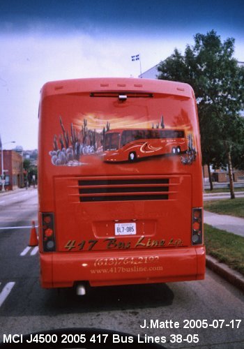 BUS/AUTOBUS: MCI J4500 2005 417 Bus Lines