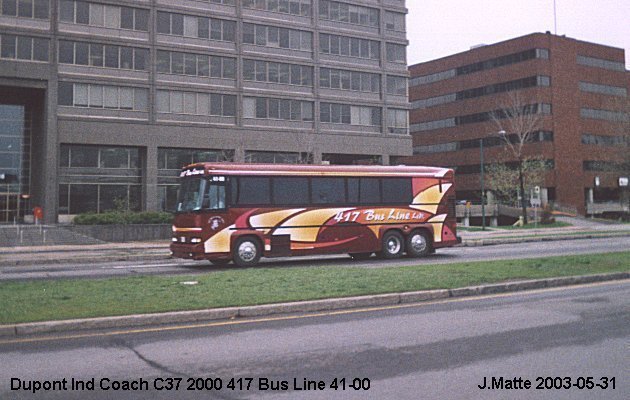 BUS/AUTOBUS: Dupont Industries C37 2000 417 Bus Line