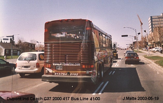 BUS/AUTOBUS: MCI C37 2000 417 Bus Line