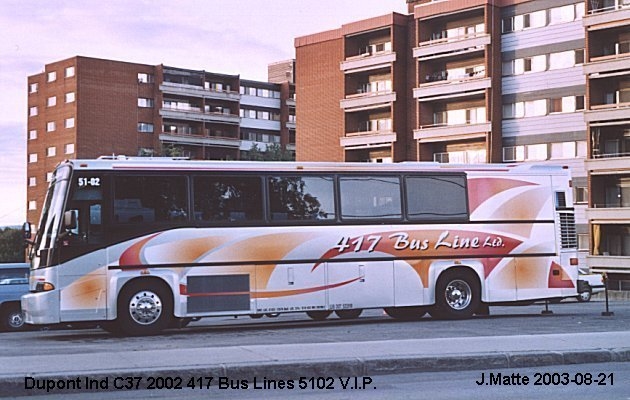 BUS/AUTOBUS: Dupont Industries C37 2002 417 Bus Line