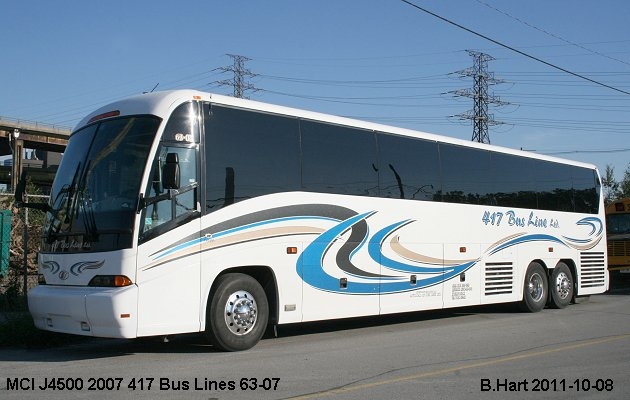 BUS/AUTOBUS: MCI J4500 2007 417 Bus Line
