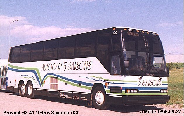 BUS/AUTOBUS: Prevost H3-41 1995 5 Saisons