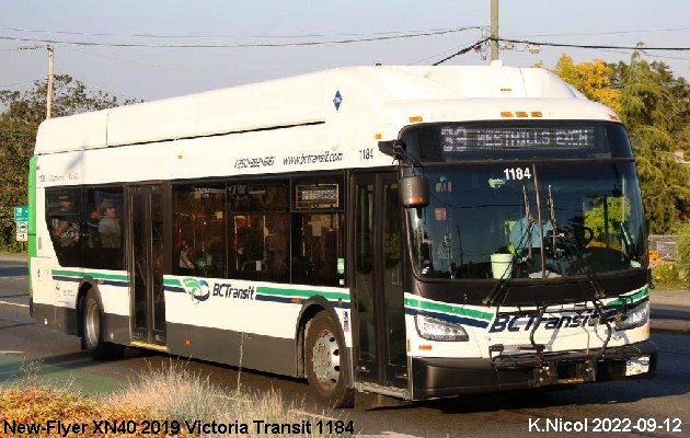BUS/AUTOBUS: New Flyer XN40 2019 Victoria Transit