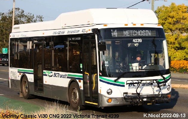 BUS/AUTOBUS: Vicinity Classic Vi30 CNG 2022 Victoria Transit