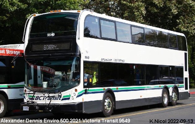 BUS/AUTOBUS: Alexander-Dennis Enviro 500 2021 Victoria Transit