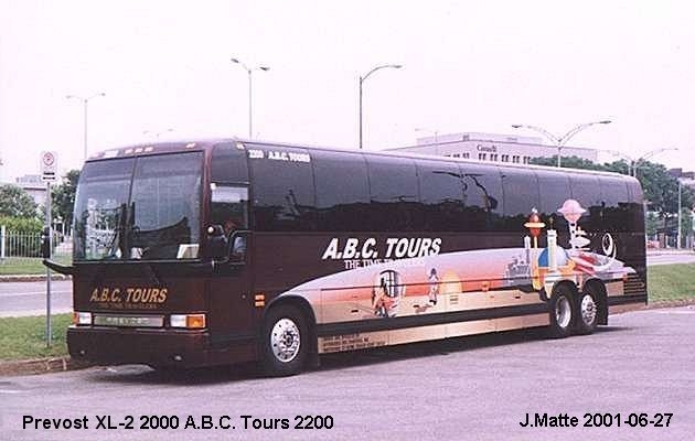 BUS/AUTOBUS: Prevost XL-2 2000 ABC Tours