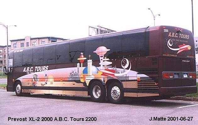 BUS/AUTOBUS: Prevost XL-2 2000 ABC Tours
