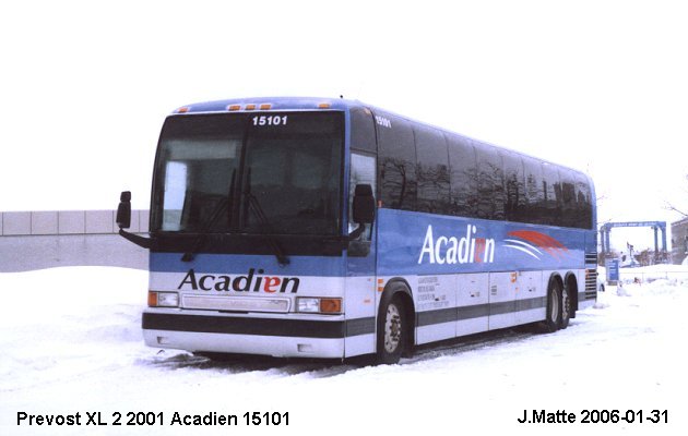 BUS/AUTOBUS: Prevost XL-2 2001 Acadian