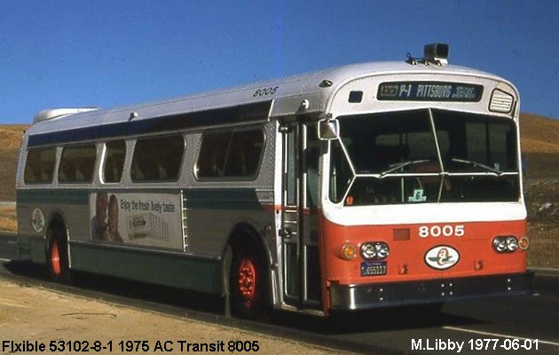 BUS/AUTOBUS: Flxible 53102-8-1 1975 AC Transit