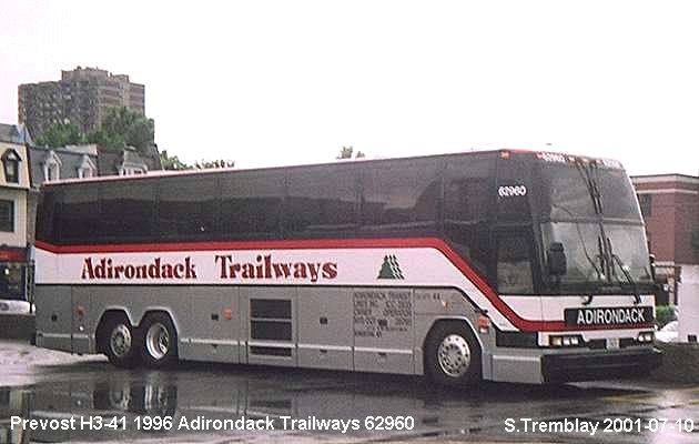 BUS/AUTOBUS: Prevost H3-41 1996 Adirondack Trailways