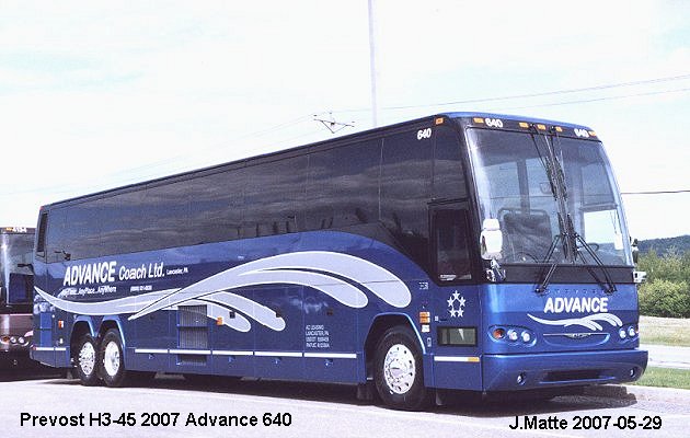 BUS/AUTOBUS: Prevost H3-45 2007 Advance Coach Ltd
