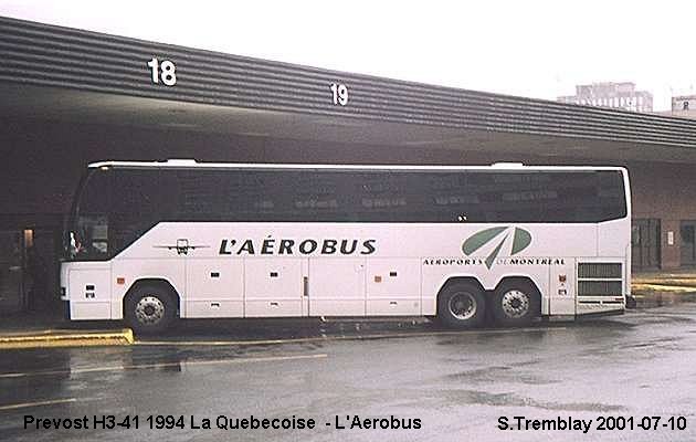 BUS/AUTOBUS: Prevost H3-41 1994 Quebecoise