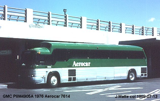 BUS/AUTOBUS: GMC P8M 4905A 1976 Aerocar