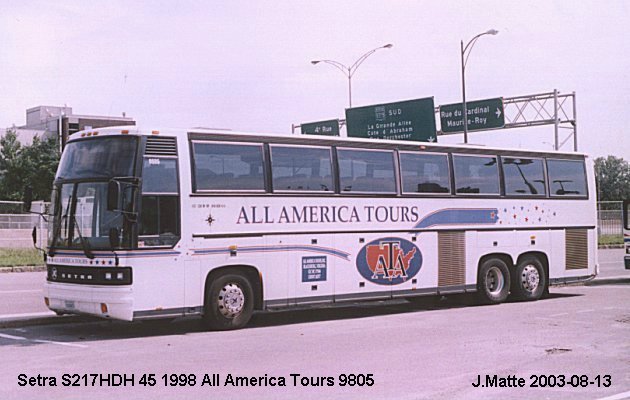 BUS/AUTOBUS: Setra S217HDH 1998 All America