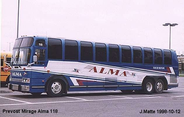 BUS/AUTOBUS: Prevost Mirage 1989 Alma