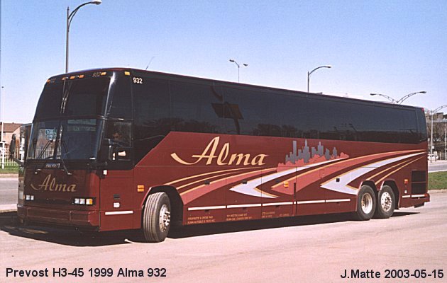 BUS/AUTOBUS: Prevost H3-45 1999 Alma