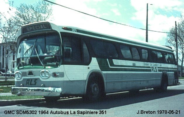 BUS/AUTOBUS: GMC SDM5302 1964 A.L.S.