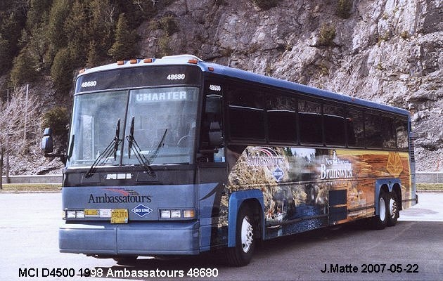 BUS/AUTOBUS: MCI D4500 1998 Ambassatours