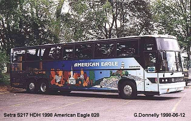 BUS/AUTOBUS: Setra S217HDH 1998 American Eagle