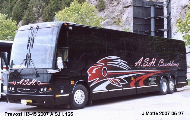 BUS/AUTOBUS: Prevost H3-45 2007 A.S.H. Coach lines