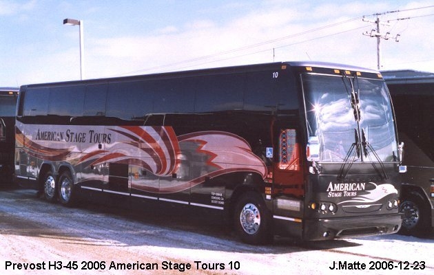 BUS/AUTOBUS: Prevost H3-45 2006 American Stage Tours