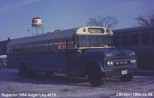 BUS/AUTOBUS: Superior School 1964 Auger