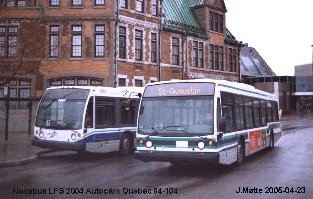 BUS/AUTOBUS: Novabus LFS 2004 Autocar Quebec