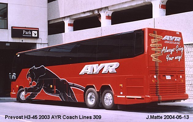 BUS/AUTOBUS: Prevost H3-45 2003 Ayr