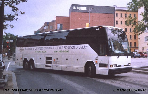 BUS/AUTOBUS: Prevost H3-45 2003 A.Z.