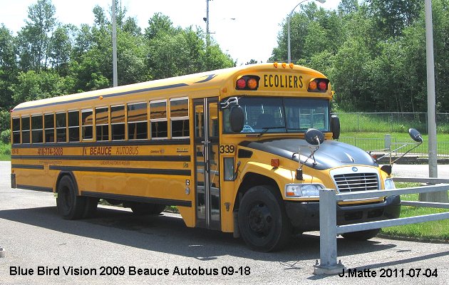 BUS/AUTOBUS: Blue Bird Vision 2009 Beauce Autobus