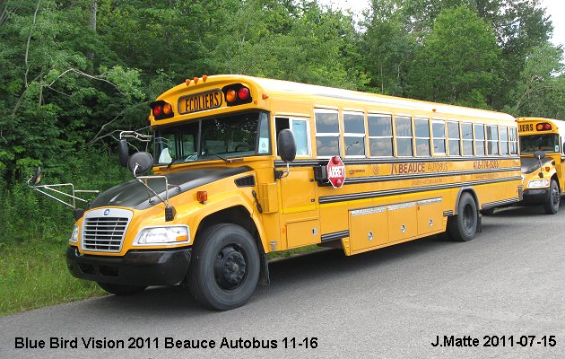 BUS/AUTOBUS: Blue Bird Vision 2011 Beauce Autobus