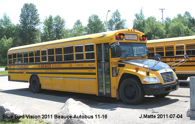 BUS/AUTOBUS: Blue Bird Vision 2011 Beauce Autobus