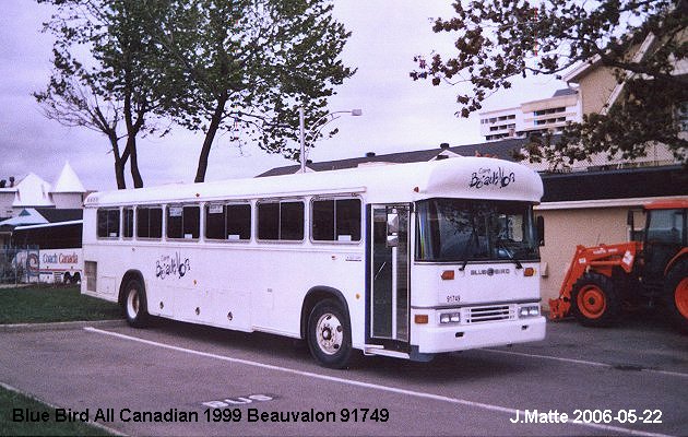BUS/AUTOBUS: Blue Bird All Canadian 1999 Beauvallon
