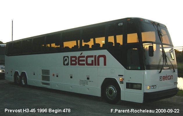 BUS/AUTOBUS: Prevost H3-45 1996 Begin