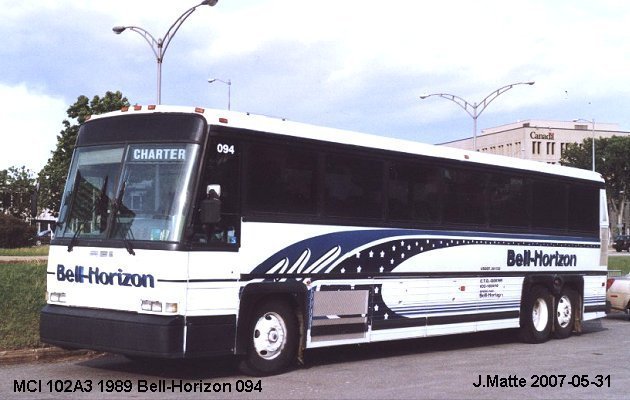 BUS/AUTOBUS: MCI MC  10 1989 Bell-Horizon