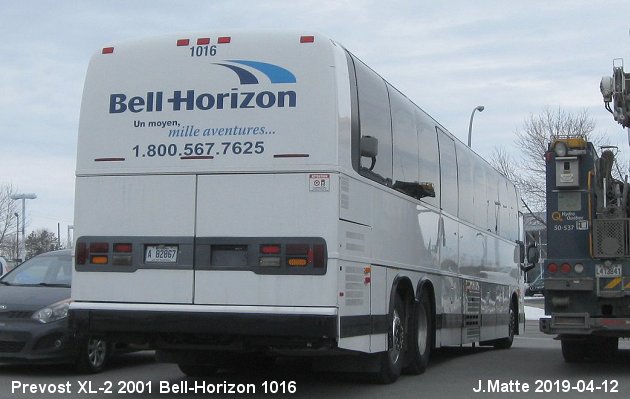 BUS/AUTOBUS: Prevost XL-2 2001 Bell-Horizon