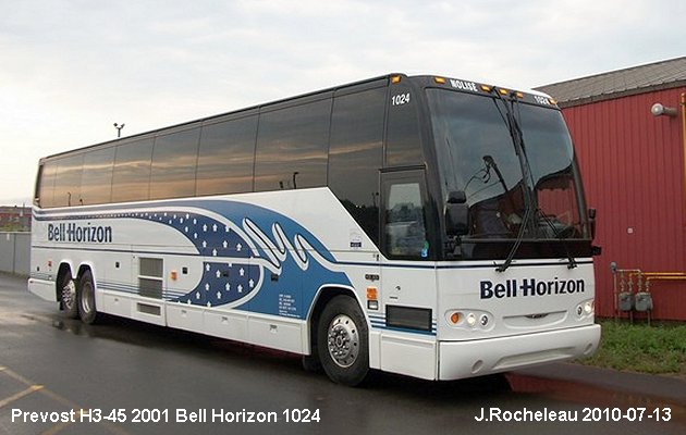 BUS/AUTOBUS: Prevost H3-45 2001 Bell-Horizon