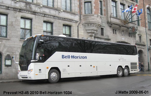 BUS/AUTOBUS: Prevost H3-45 2010 Bell-Horizon