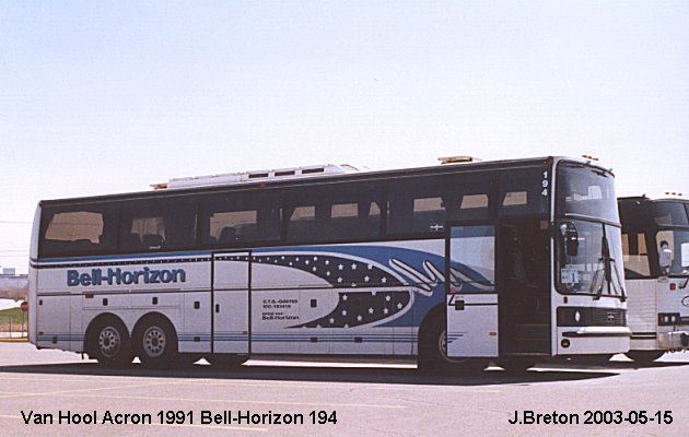 BUS/AUTOBUS: Van Hool Acron 1991 Bell-Horizon
