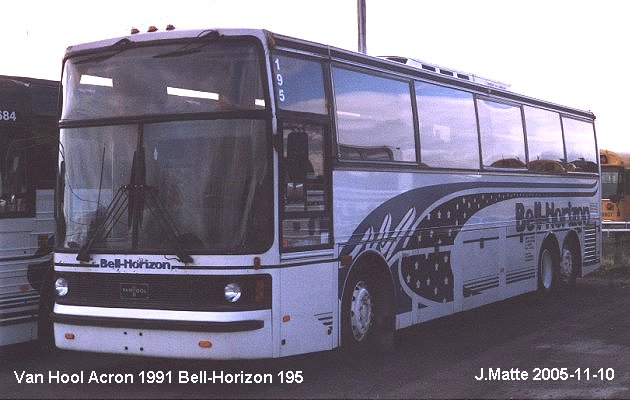 BUS/AUTOBUS: Van Hool Acron 1991 Bell-Horizon