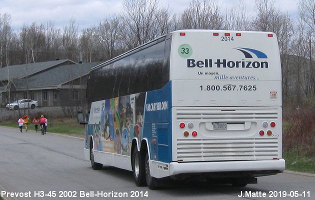 BUS/AUTOBUS: Prevost H3-45 2002 Bell-Horizon