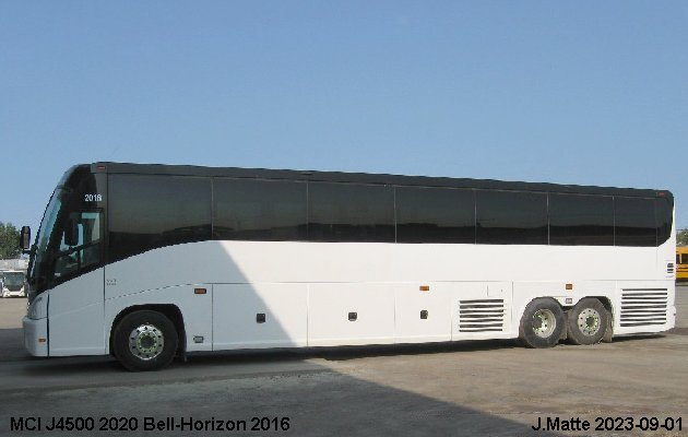 BUS/AUTOBUS: MCI J4500 2020 Bell-Horizon