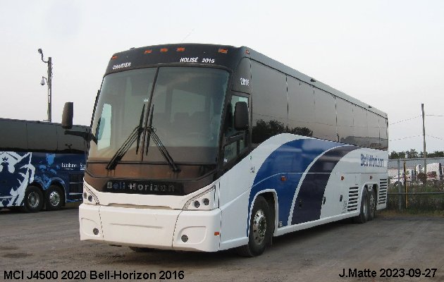 BUS/AUTOBUS: MCI J4500 2020 Bell-Horizon