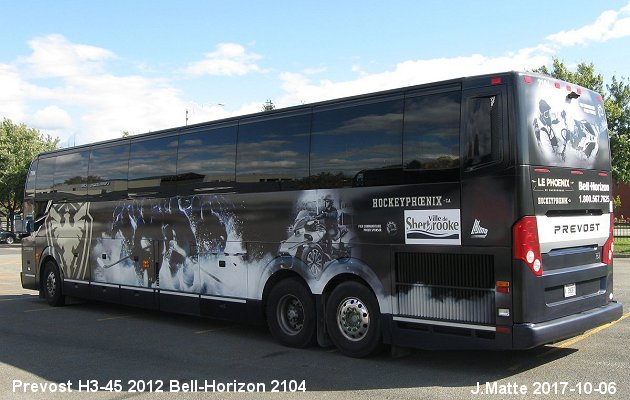 BUS/AUTOBUS: Prevost H3-45 2012 Bell-Horizon