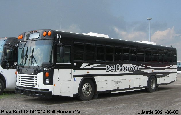 BUS/AUTOBUS: Blue Bird TX14 2014 Bell-Horizon