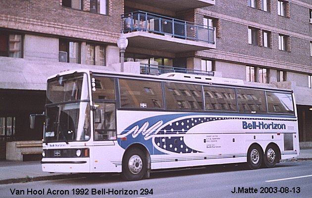 BUS/AUTOBUS: Van Hool Acron 1992 Bell-Horizon
