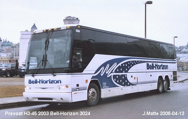 BUS/AUTOBUS: Prevost H3-45 2003 Bell-Horizon